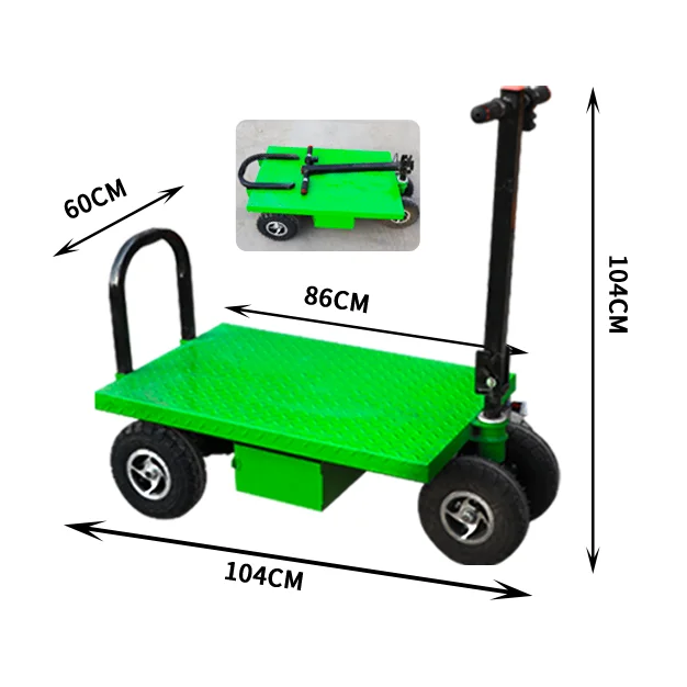 Flatbed Environmental Protection Electric Transport Car For Logistics Electric Flat Car