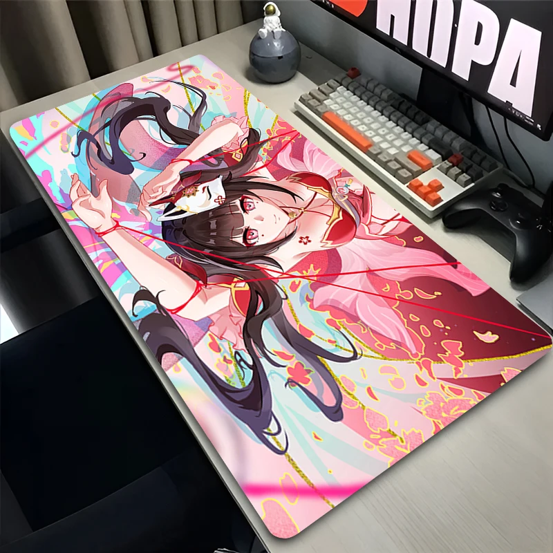 

Коврик для мыши H-honkai Star Rail Sparkle для ноутбука, расширенный настольный коврик в стиле аниме, коврик для компьютерного геймера, игровые аксессуары, коврик для клавиатуры