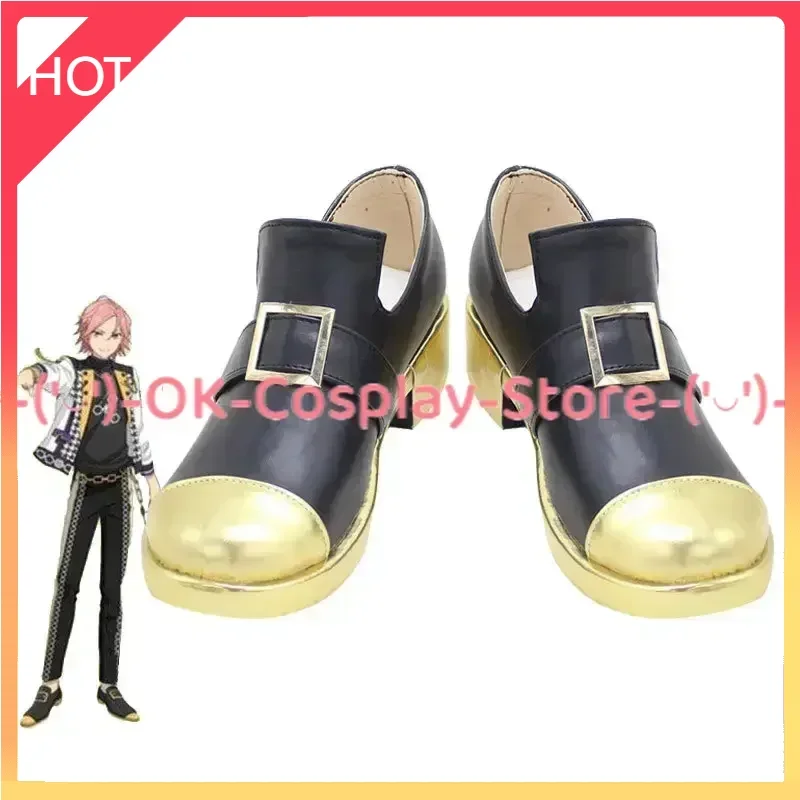 Game Ensemble Stars Crazy:B Oukawa Kohaku Cosplay Shoes Halloween Carnival Boots Cosplay Prop PU Leather Shoes Custom Made