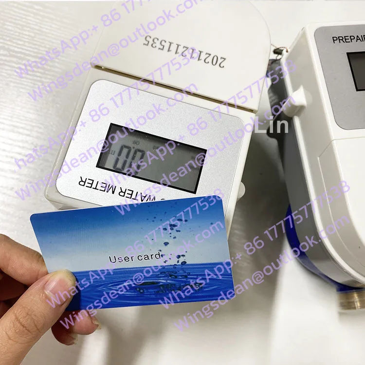 

Smart IOT Lorawan Digital Display IC Card Type DN15 DN32mm Prepaid Water Meters with Software