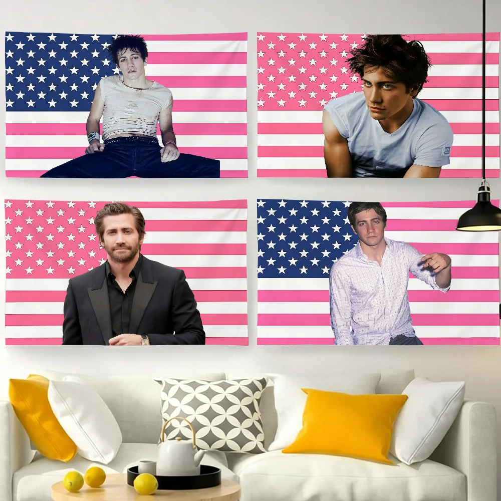 Actor J-Jake Gyllenhaal-S Cool USA Flag For Garden Party Living Room Home Wall Decor Banner Bedroom Outdoor Tapestry