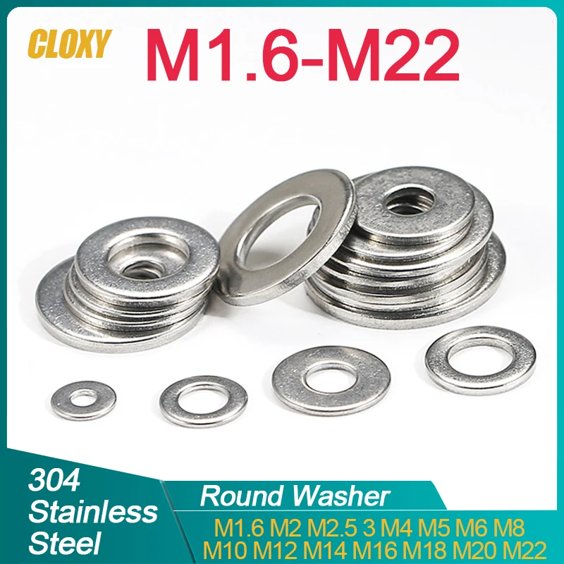Lot De 20 Rondelles Plates M8 En Acier Inoxydable 304 – Diamètre 24x8,5 Mm, épaisseur 2 Mm, Argentées
