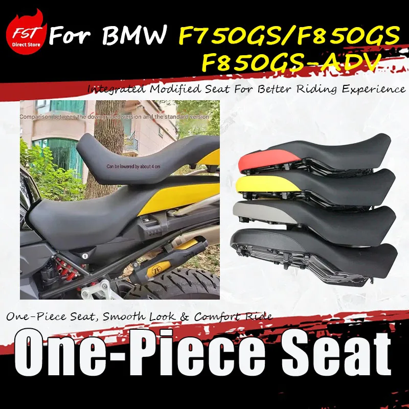 For BMW F750GS/F850GS/F850GS-ADV, reduce the seat cushion assembly, seat cushion cover and seat body into a single seat cushion.