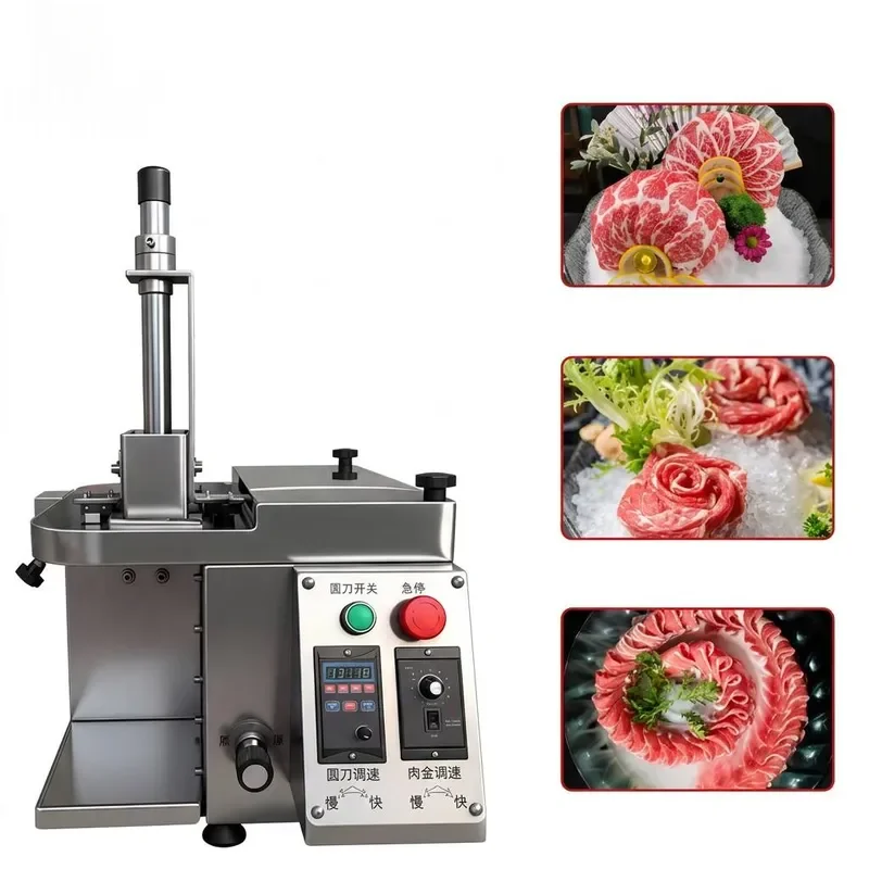 Multifunctional Meat Cutter Commercial Automatic Fresh Meat Slicer for Home and Business Use Efficient and Safe Design