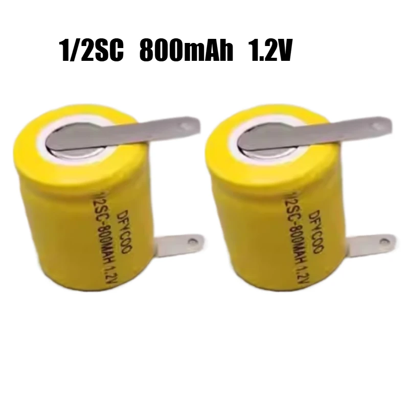 2Pcs/Lot 1.2V 1/2SC 800mAh Ni-cd Rechargeable Battery for Philips Shaver Battery
