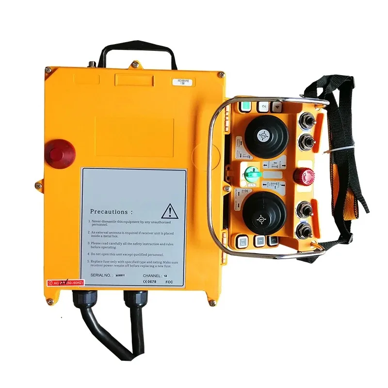 

Wireless Industrial Remote Control Receiver Transmitter Multi Voltage Universal For Tower Crane Mechanical Equipment