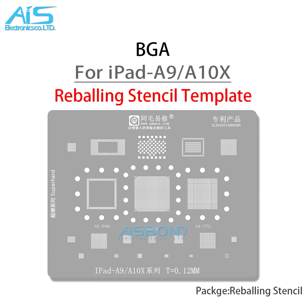 BGA Reballing Stencil Kits Set For iPad 2 3 4 5 6 Mini1 Mini2 Mini3 Mini4 Air Pro 2020 A9 A10X A14 A12 A12X CPU EMMC NAND WIFI