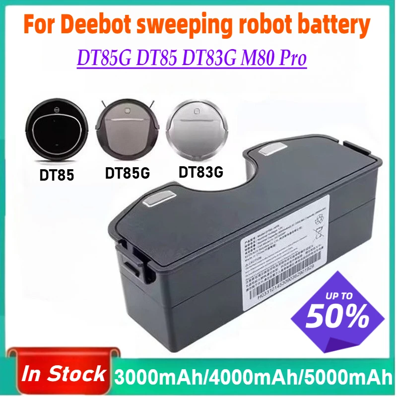 12V 3000mAh Battery for Deebot Sweeping Robot Battery Compatible with DT85G DT85 DT83G M80 Pro