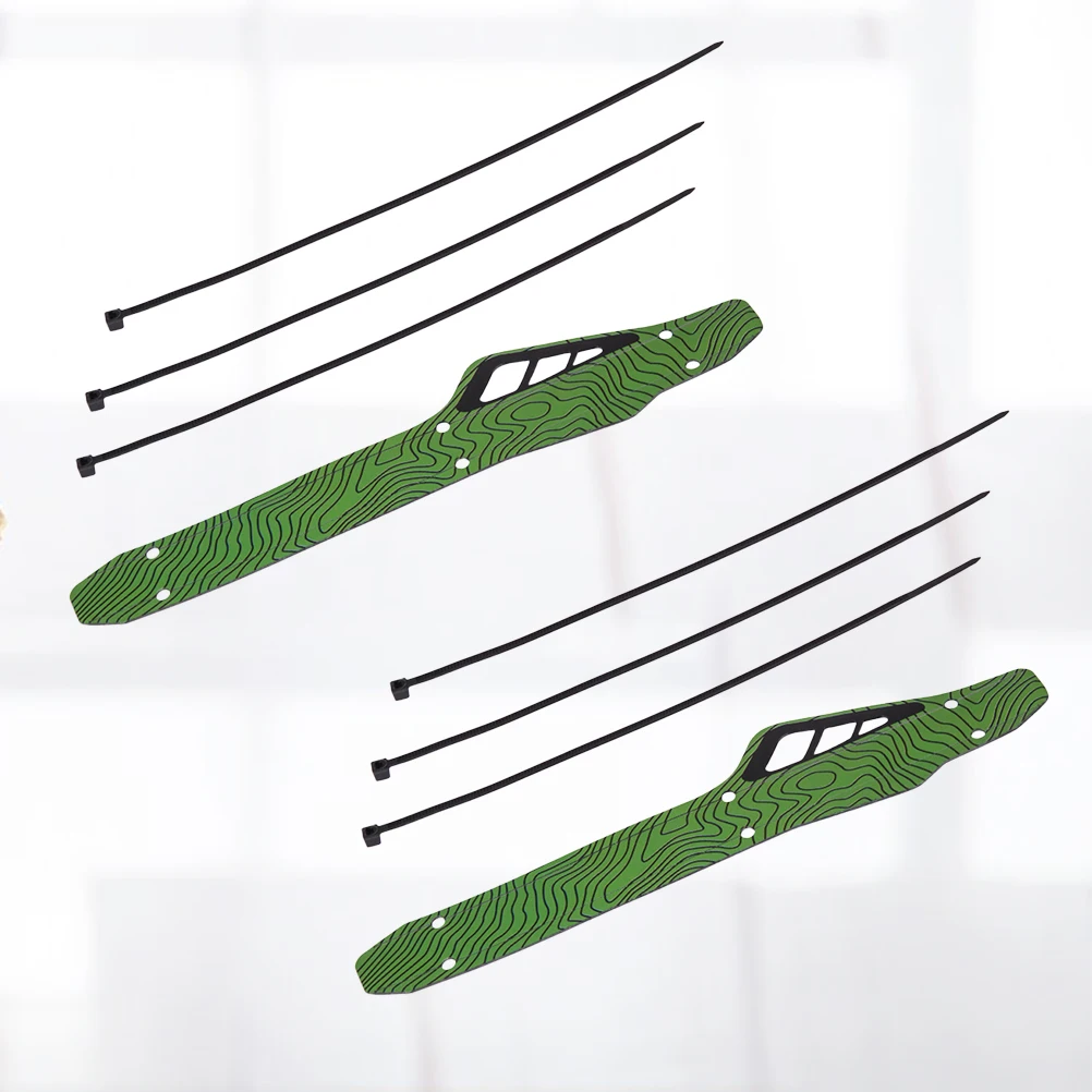 

2 Sets of Plastic Bike Chain Protector Useful Chain Affixed Stickers Mountain Bike Chain Protector (Green)