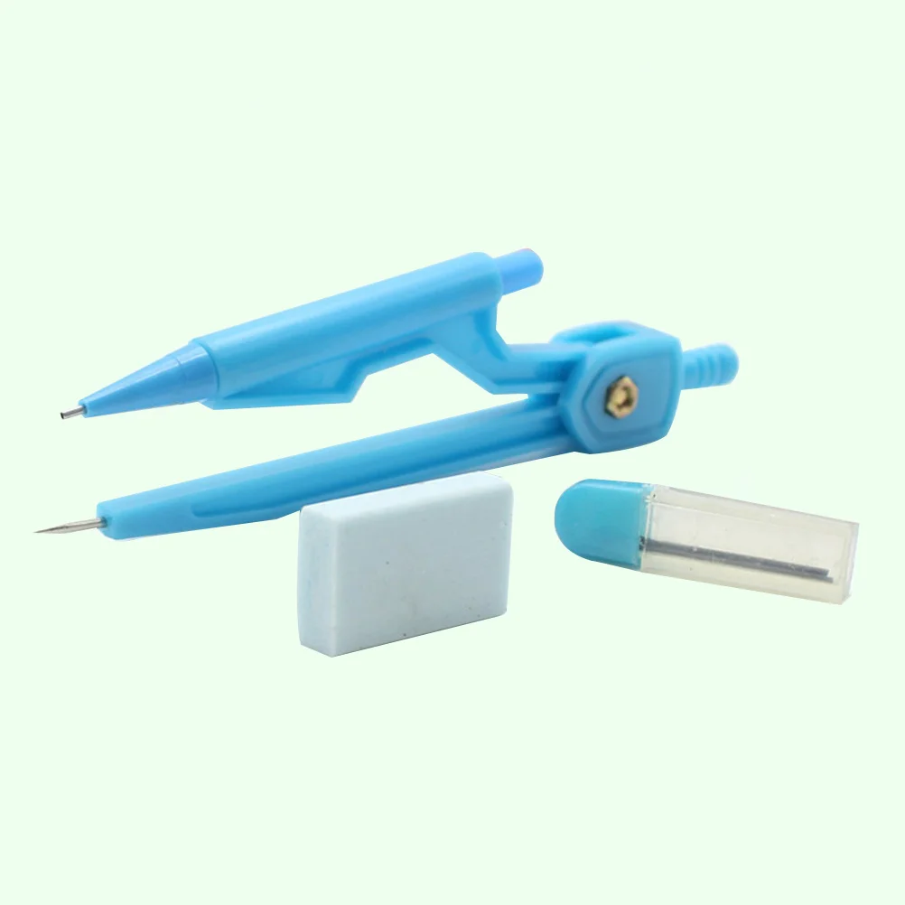 3Pcs ABS Mechanical Pencil Holder Screw Mount Drafting Geometry Tools Student School Carry Case Included