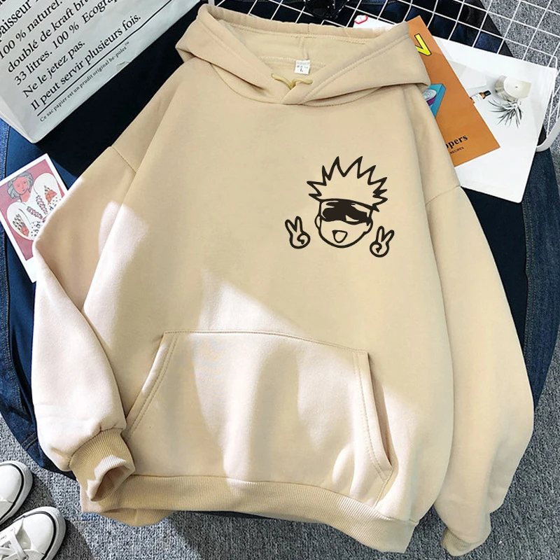 Sweats à capuche Anime japonais, sweat-shirt unisexe, sweats à capuche de dessin animé, Gojo Satoru Yuji Itadori, Manga Jujutsu Kaimmense,