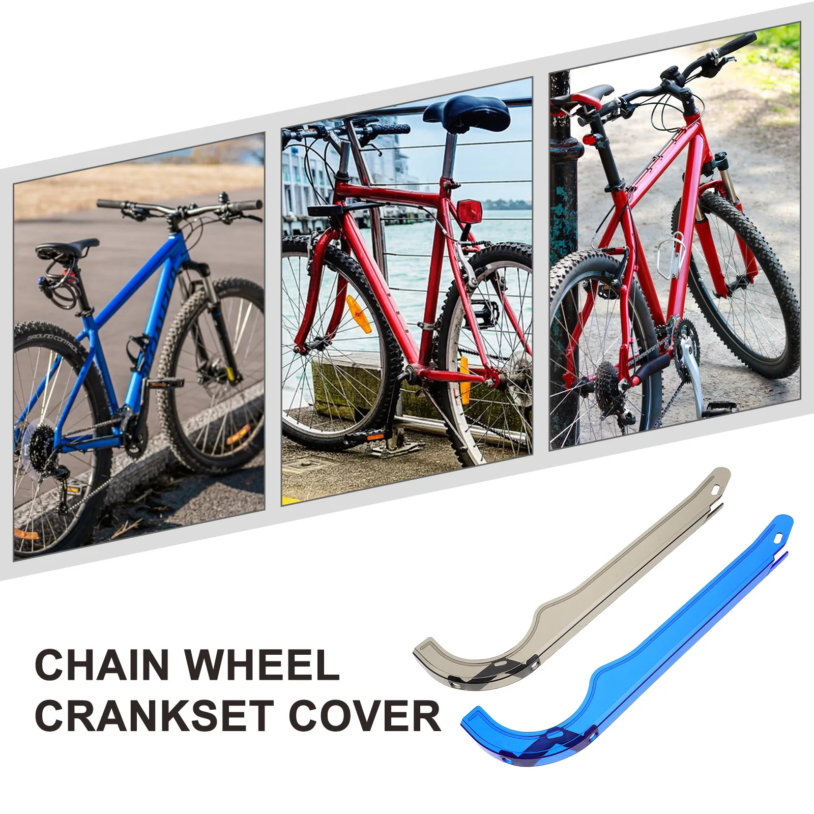 2 قطعة سلسلة دراجات الحرس غطاء بلاستيكي شفاف مقاوم للزيت لاستبدال سلسلة الدراجة الطريق الجبلية حامي دراجة Oilproof الحرس