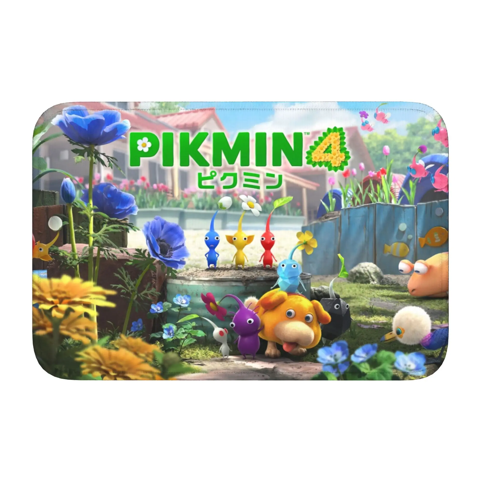 Custom Pikmin'ed 4 Doormat Mat Anti-Slip Cartoon Pikmins Strategic Video Games  Bath Kitchen Living Room Rug Carpet 40*60cm