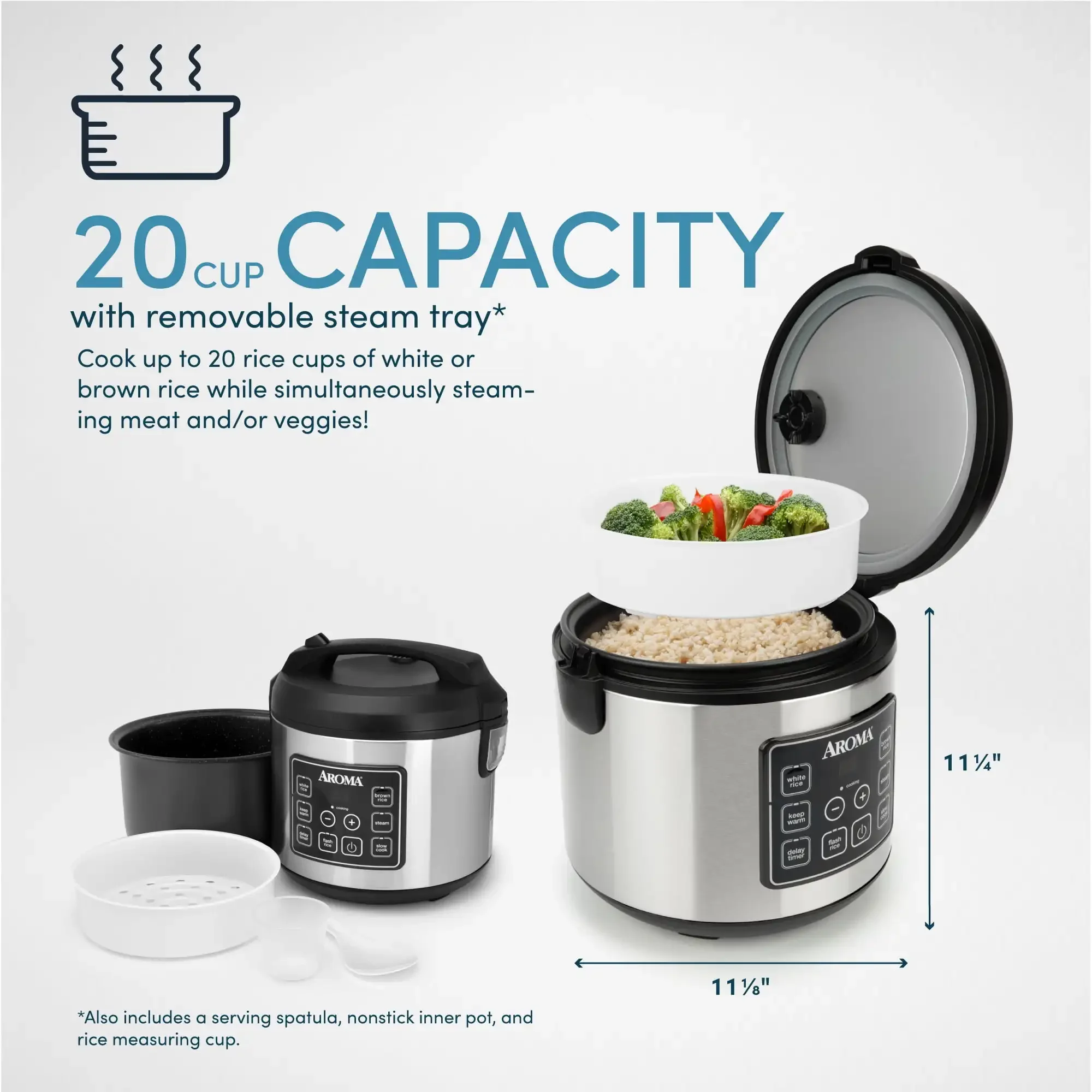 Cuiseur et multi-cuiseur programmable Rice & Mars, 20 tasses, États-Unis, Nouveau