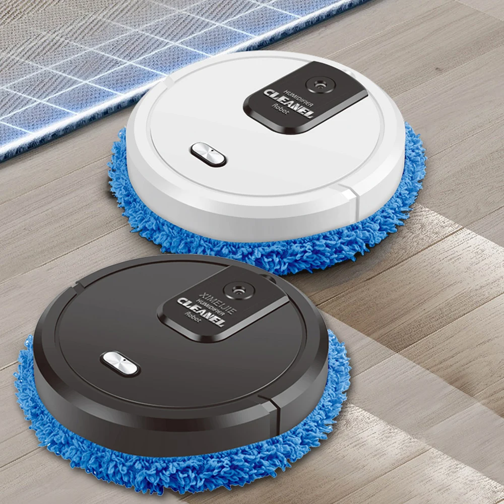 

White/Black Dry And Wet Three In One Intelligent Sweeping Robot Rechargeable