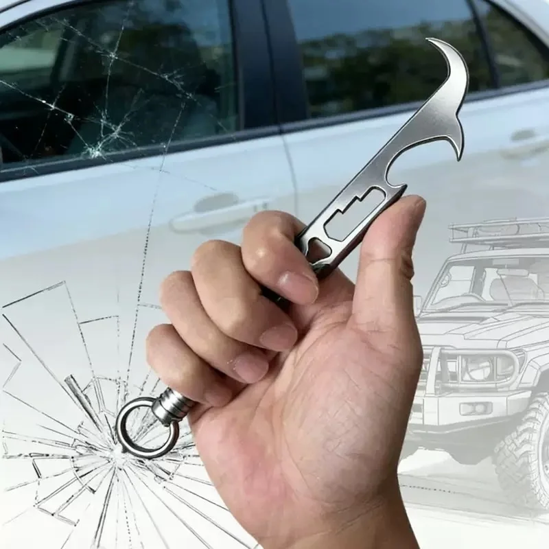 Universeller Edelstahl-Reifenreinigungshaken Multifunktionaler Auto-Reifensteinentferner Reifenreinigungswerkzeug Zubehör – Detail 4