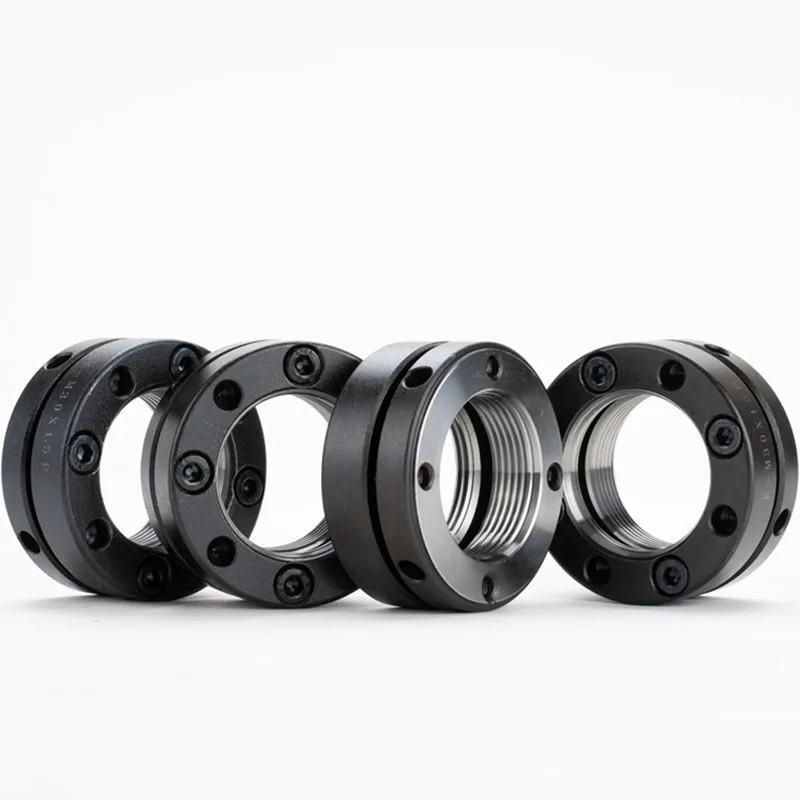 K-type axial precision lock nut round anti-loosening self-locking nut M25/27/30/40*1.5/2.0P machine tool ball screw bearing nut