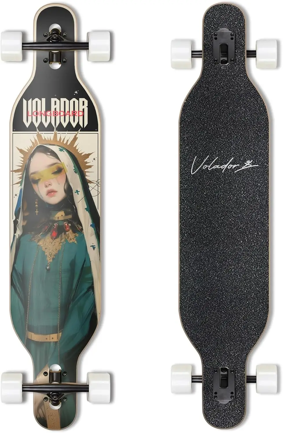 

42in Drop Through Longboard Maple Camber Concave for Urban Commuting
