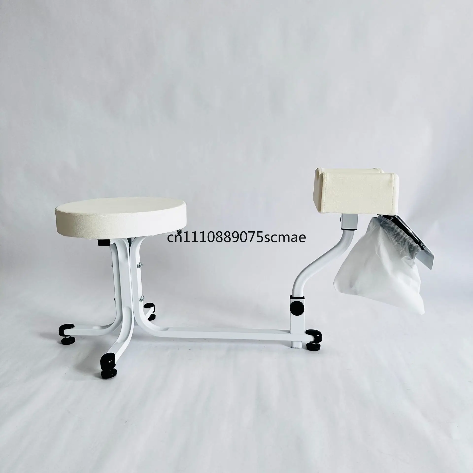 Built‑In Vacuum Dust Extractor Pedicure Stool, Ergonomic Height Adjustable Foot Rest Chair For Beauty Salon