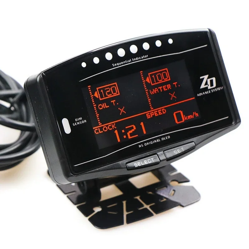 Racing instrument, ten-in-one multi-functional water temperature oil temperature turbine meter