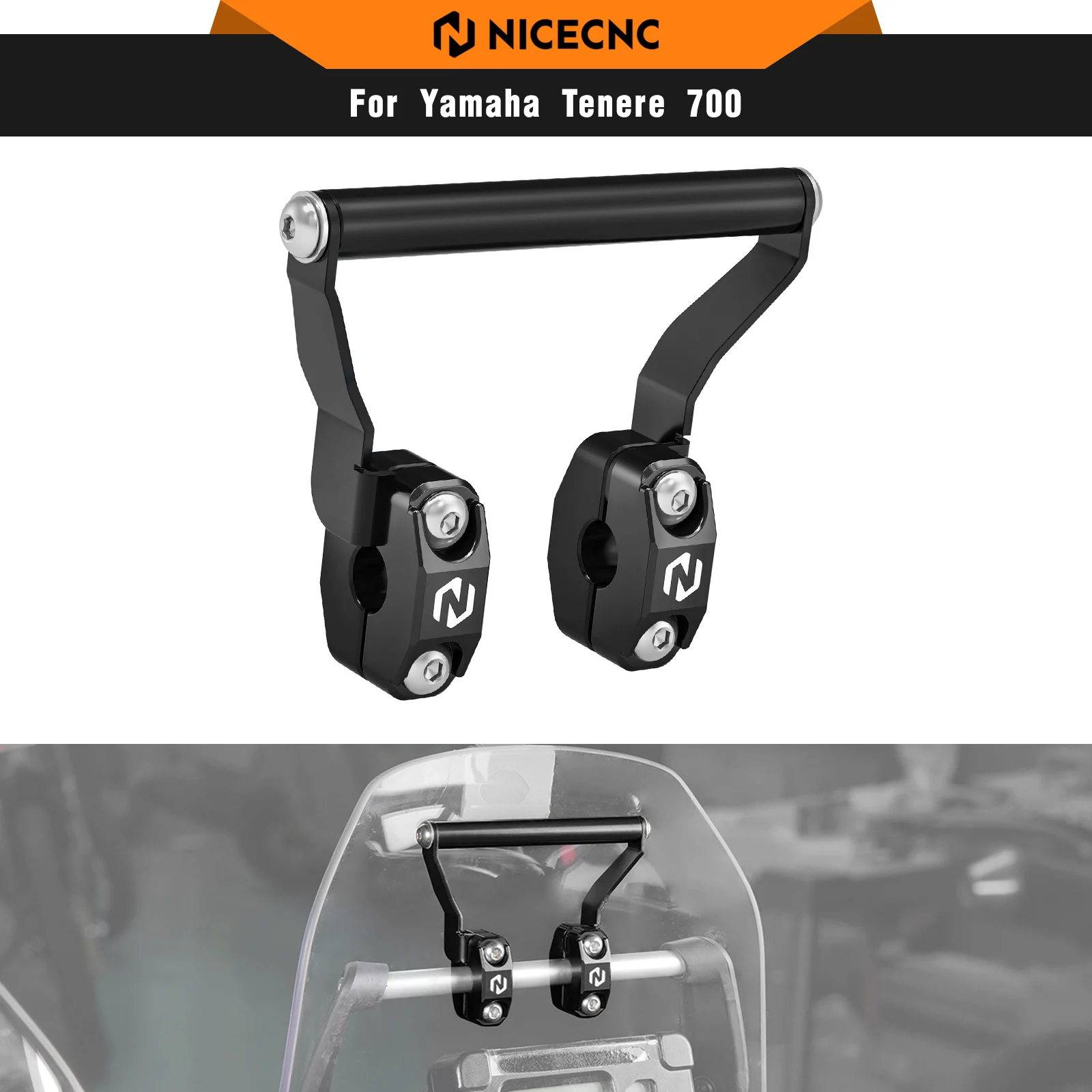 

Motorcycle Navigation Bracket GPS Mount Bracket For Yamaha Tenere 700 /XTZ700 2019-2024 Tenere 700 Rally Edition Aprilia Tuareg
