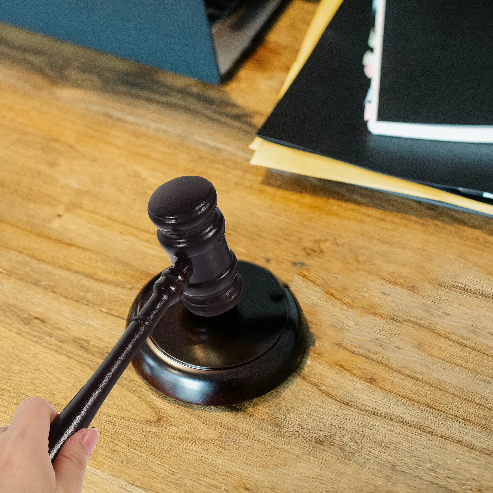 Wooden Auction Gavel for Judges Lawyers Auction Sale Events Courtroom Use Solid Wood Hammer Gift Choice