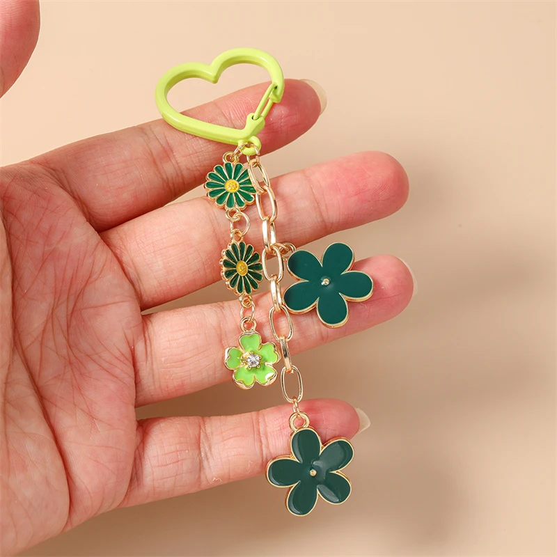 Modischer Bunter Blumen-Schlüsselanhänger für Autoschlüssel, Souvenir-Geschenke für Frauen und Männer, Handtaschen-Anhänger, Schlüsselringe, DIY-Schmuckzubehör – Detail 37
