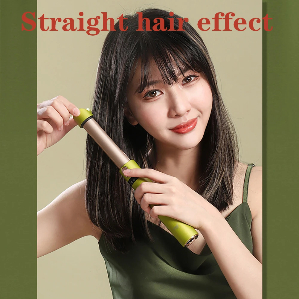 جهاز فرد الشعر القابل للطي ، طلاء سيراميك 2 في 1 ، مكواة الشباك ، شاحن سبليت قابل لإعادة الشحن 200 ، تصميم جديد