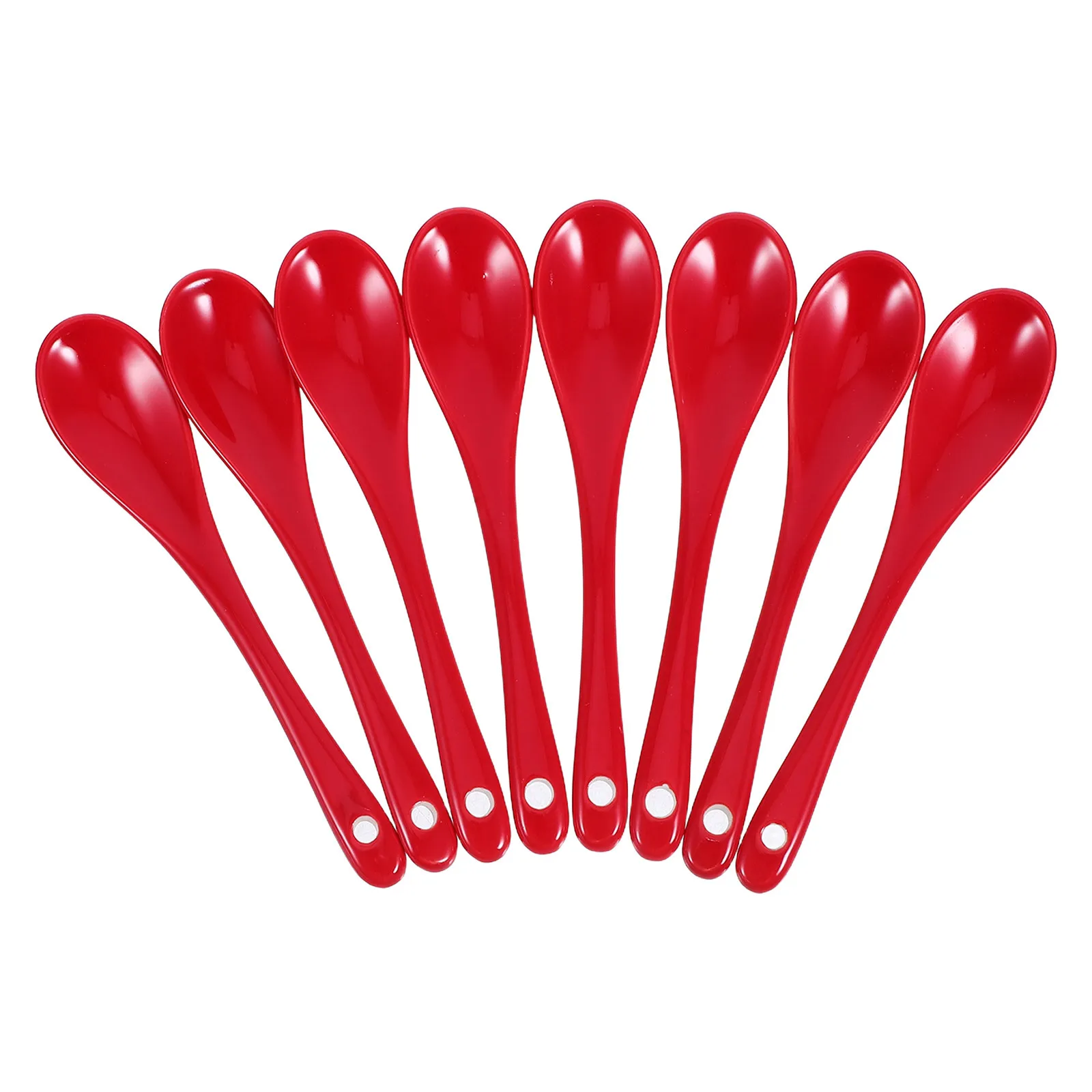 

8Pcs Ceramic Coffee Spoons Colorful 13cm Heat Resistant Soup Spoons Kitchen Tableware for Home Restaurant Dining