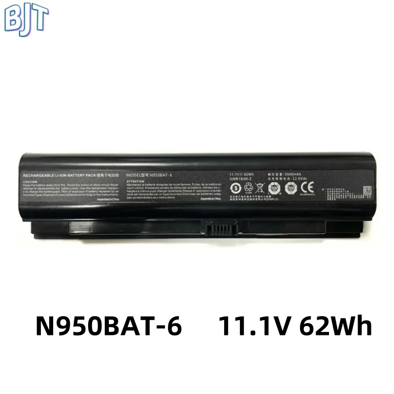 New N950BAT-6 Laptop Battery 6Cell For Clevo N950KP6 N950TD N950TP6 N957KP6 For Hasee ZX7-CR6DH ZX7-CP5S2 ZX7-CP7S2 11.1V 62Wh