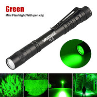 1/2/5pcs Portable Green Light Flashlights Pen Light Pocket Astrology Activities Outdoor Sized Torch for Camping Hiking Beeeeping