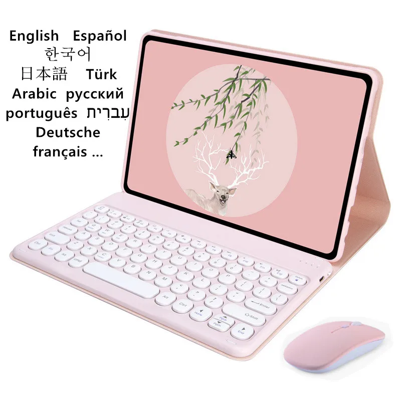 

Case for Lenovo M10 Fhd Plus 10.3 inch Tablet Cover Keyboard Funda for Lenovo Tab M10 Plus Case Spanish Russian German Keyboard