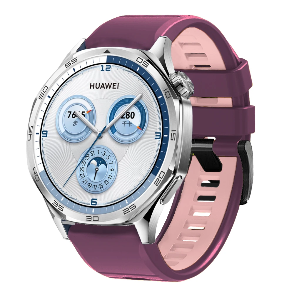 Спортивный силиконовый ремешок 20 мм 22 мм для HUAWEI WATCH GT6 Pro GT 5 4 3 SE 2 46 мм 42 мм/часы 5 4 3 Pro Сменные браслеты-браслет