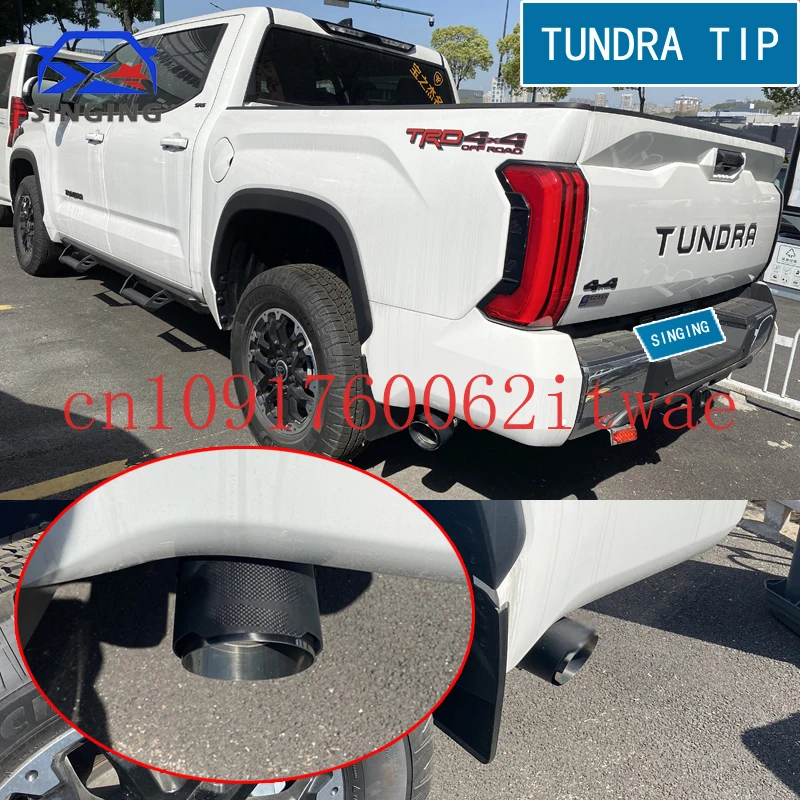 

Аксессуары для тундра 2022, аксессуары для Toyota, глушитель, наконечник выхлопной трубы автомобиля, детали для украшения хвостовой горлышки из нержавеющей стали
