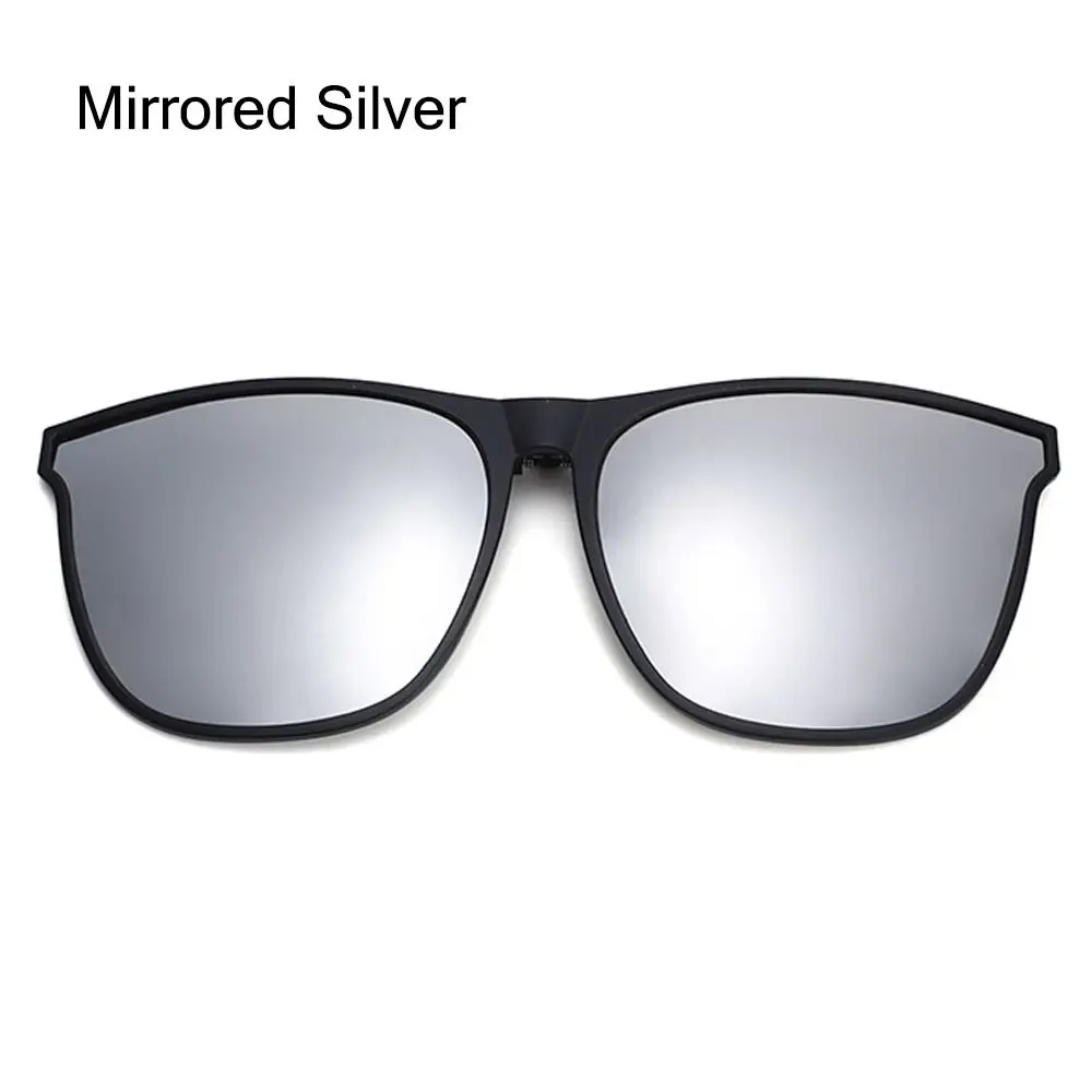 Square Clip On Sunglasses Activities and Driving Outdoor Men's Car Driver Goggle Anti Glare Night Vision Glasses