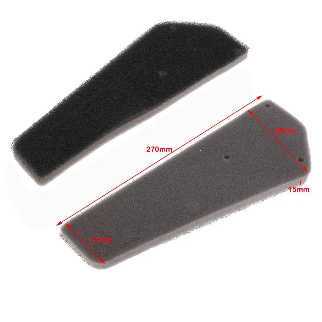 Foam Air Filter Cleaner Sponge Pads Pack Durable Motorcycle Intake Element for Chinese GY6 50cc 80cc Scooters Mopeds Atvs