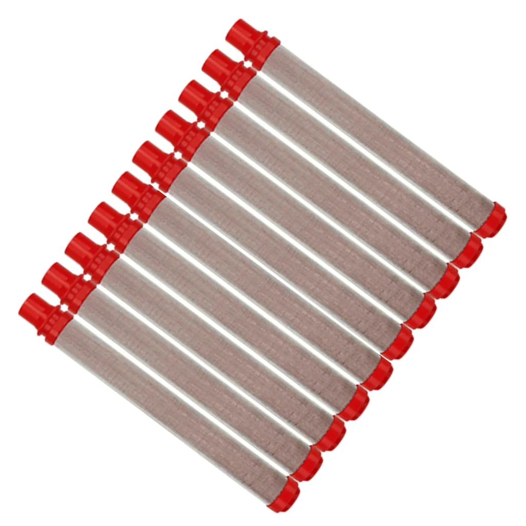 200 Mesh (Red) Airless Spray Gun Filter for Wag-ner Airless Spray Gun(10 PCS, 200 Mesh, Red)