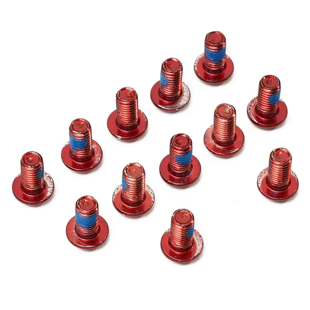 

T25 Screws Brakes Bolt Bike Hubs Nut Vibrantly Colored High Precision Rotor Bolts For Bike Disc Brakes Set Of 12