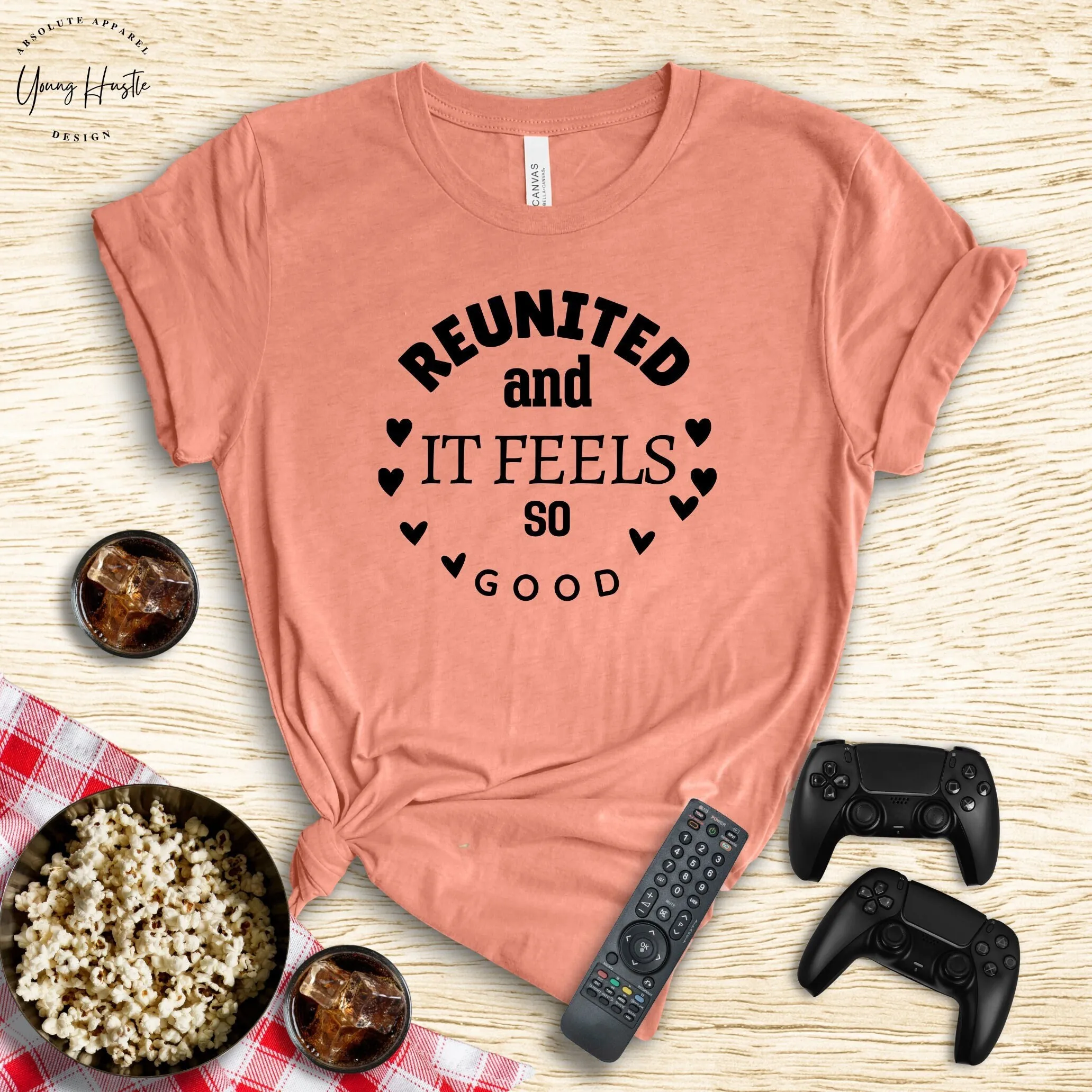 Reunited T Shirt Family Reunion Matching Gift It Feels So Good Vacation Heart