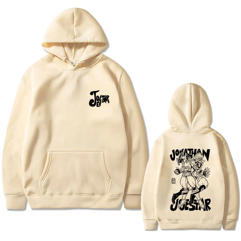 アニメ ジョジョの奇妙な冒険 パーカー ジョナサン・ジョースター グラフィック プルオーバー メンズ レディース カジュアル ヴィンテージ オーバーサイズ フード付きスウェットシャツ