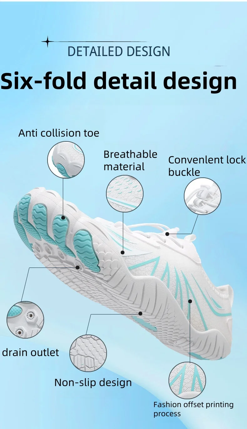 Summer New Quick-Drying Non-Slip Water Shoes For Men And Women Couples, Can Be Used For Outdoor Beach And Indoor Fitness