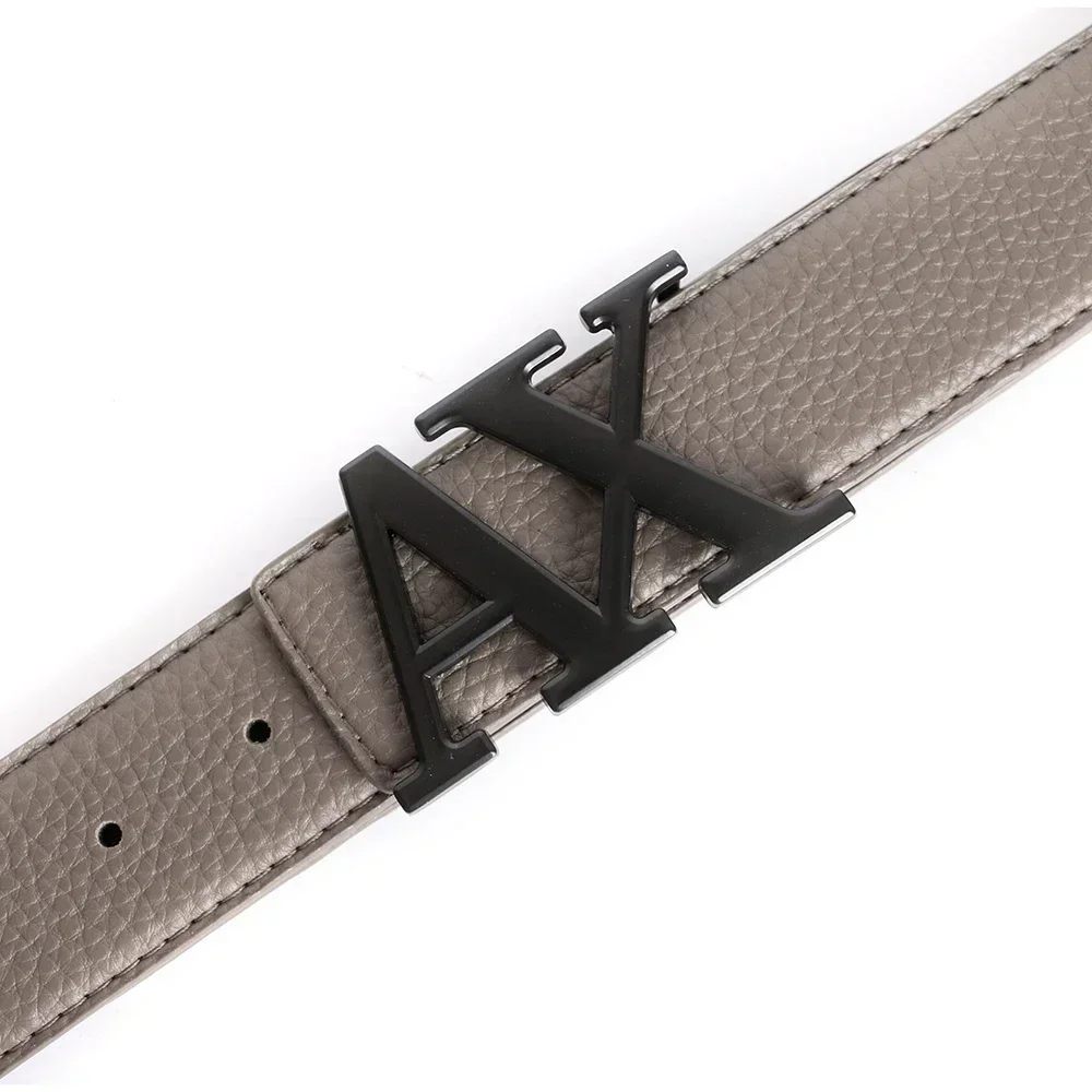 

Top Grey Luxury Brand Designer Vintage Belt Men High Quality Women Genuine Real Leather Dress Strap for Jeans Waistband