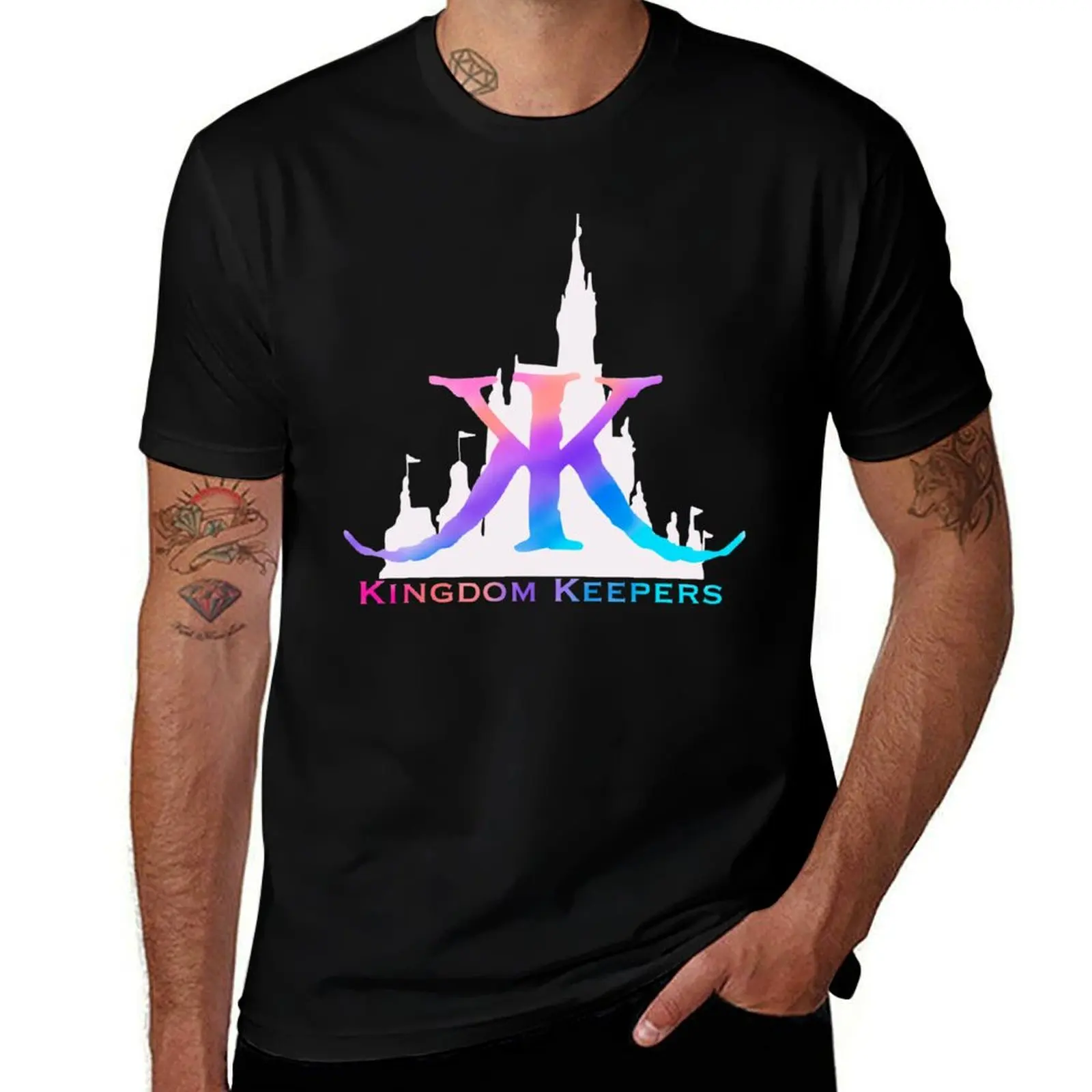 

Kingdom Keepers Castle T-Shirt t shirts for man graphic vintage man graphic t shirt t shirts for man cotton T-shirt