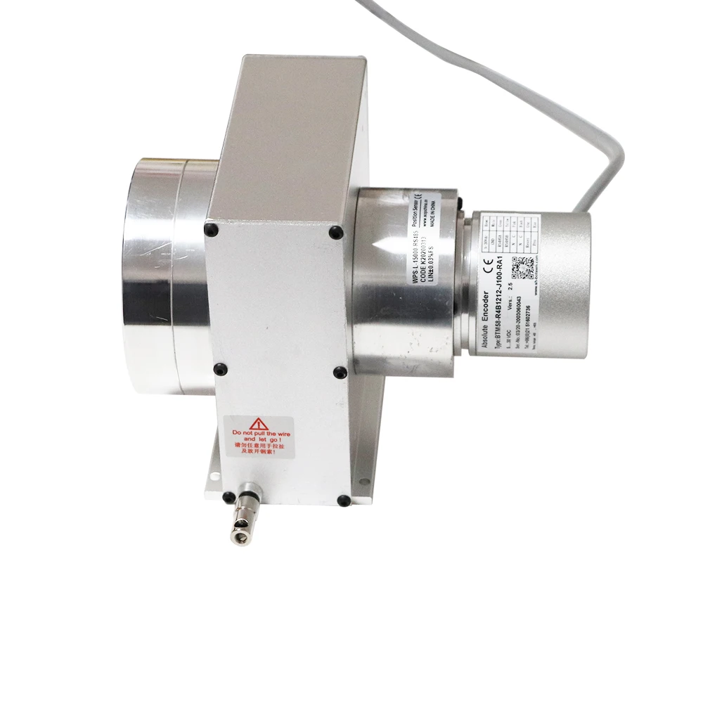 Skala Linier 5000mm Potensiometer Encoder Absolut Sensor Posisi Linier Gambar Kawat