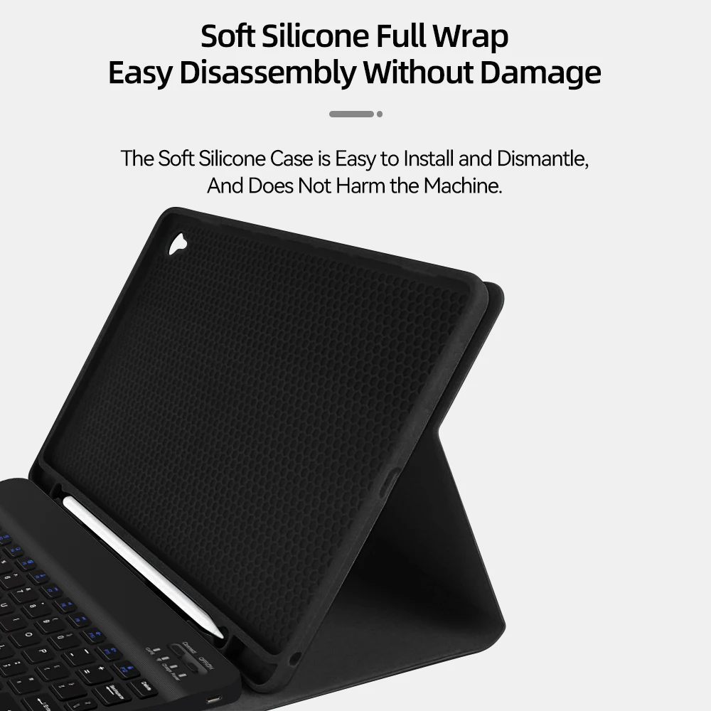 For iPad Keyboard Case For iPad 2025 iPad Air 11in 13in M3 M2 Pro 11/13in M4 Pro 11 10.2 11/10/9/8/7th 9.7 Air 3 2 Mini 6 7 Case