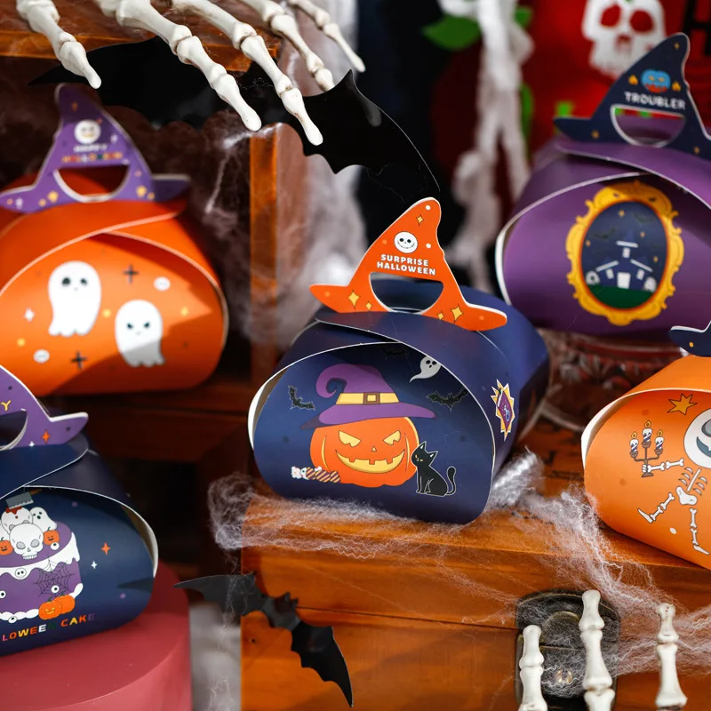 

New Halloween Packaging Box Halloween Candy Box Cartoon Festival Party Dessert Cake Decoration Gift Packaging Box