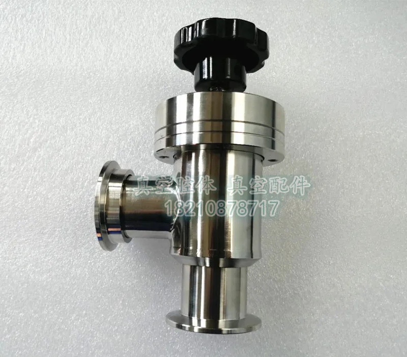 

Vacuum Valve KF/CF Manual Baffle Valve/right-angle Valve GDJ-KF10-16-25-40-50 Is Reduced By 90 Degrees.