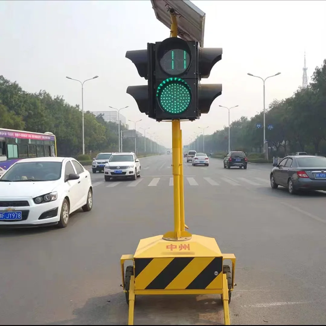 

Solar warning light flashing light mobile traffic lights construction site traffic signal road intersection barrier light