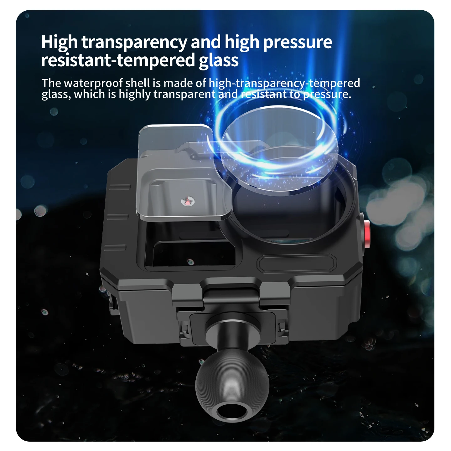 80m Wasserdichtes Gehäuse für DJI Osmo Action 6 Aluminiumlegierung Kamera-Tauchgehäuse Magnetischer Schnellverschluss Vertikal-Horizontal-Umschaltung – Detail 7