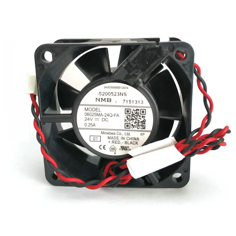 06025MA-24Q-FA 24V 0.25A 60*60*25MM 2 line cooling fan hzdo